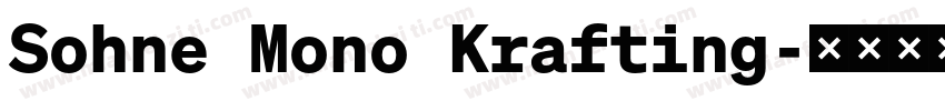 Sohne Mono Krafting字体转换